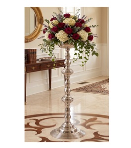 Canni — Vase de fleurs Antique, vernis brillant en aluminium et laiton plaqué or, style moderne, luxueux, décoratif pour mariage, maison, Offre Spéciale - Product Image 1