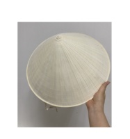 Chapeaux de paille asiatiques-Chapeau conique en bambou paysan avec doublure pour la décoration de la maison de mariage de fête unisexe