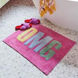 Alfombras de Baño Personalizadas Únicas de Secado Rápido, Alfombras de Baño de Diseño en Algodón con Técnicas de Fabricación a Máquina para Baños por INDIAN TEXTILES H/L - Product Image 1