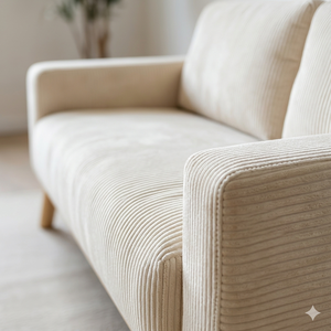 Juego de Sofás Minimalistas de Lujo de 2 Plazas, Diseño KD, Ahorro de Espacio, Tapizado en Espuma, para Sala de Estar - Product Image 3