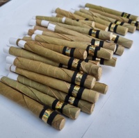 Enrollado a mano Producto de gran oferta Mejor precio Hoja del mercado Incluso calidad de quemadura y tubos de hoja a granel de Palma de ébano de combustión súper lenta
