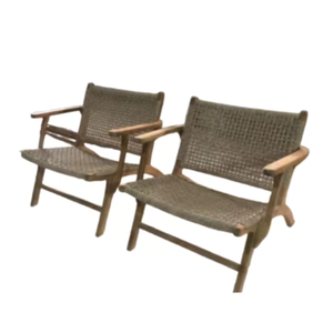 Chaises de jardin d'hôtel en teck, écologiques, couleur personnalisée, style moderne, mobilier de patio - Product Image 2