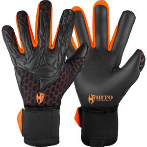 Gants de gardien de but de football personnalisés de haute qualité, paume avant en latex allemand de 4 mm, dos en latex, impression par sublimation et injection de silicone - Product Image 1