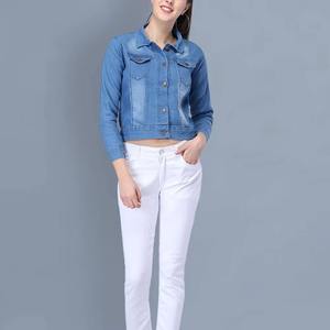 Chaqueta Vaquera de Mujer, Estilo de Moda, Calidad Premium, Cómoda y Transpirable, Chaqueta Vaquera de Manga Larga para Exteriores - Product Image 1