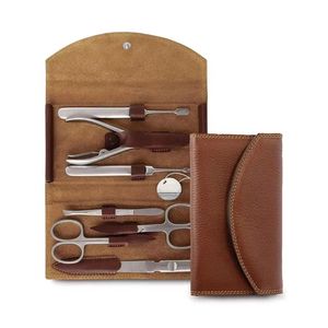 Professional Luxurious Manicure <b>Set</b> 12-Piece Synthetic Leather Case Polished Stainless Steel Tools <b>Nail</b> Kit Hand Foot Facial Kit - Product Image 2