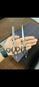 Comfortable Grip Durable Shear professional Straight <b>Barber</b> Scissors Salon Hair Cutting High Quality Sharp <b>Blade</b> <b>Barber</b> Scissors - Product Image 3