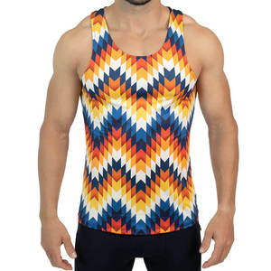 Chaleco deportivo sin mangas para hombre de alta calidad, personalizable, transpirable y holgado, estilo casual, ligero, tejido. - Product Image 1