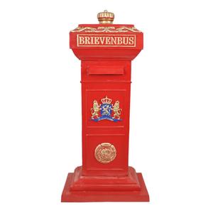 Garden Farmhouse Supplies Ground Mount Luxury ER <b>Post</b> <b>Box</b> Red Coated Handmade Antique Letter <b>Box</b> Affordable Price - Product Image 3