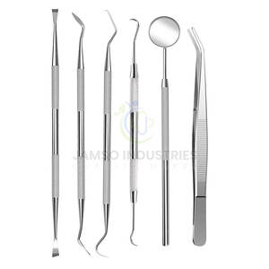 Kit de herramientas profesionales para el cuidado bucal con espejo dental y raspador para higiene personal, kit de herramientas de acero inoxidable para el cuidado bucal - Product Image 2