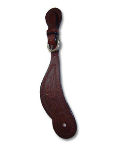 Correas de Cuero Personalizables Estilo Western, Bandas Negras para Montar a Caballo, Accesorios Duraderos para Espuelas de Vaquero, Entrenamiento de Caballos - Product Image 5