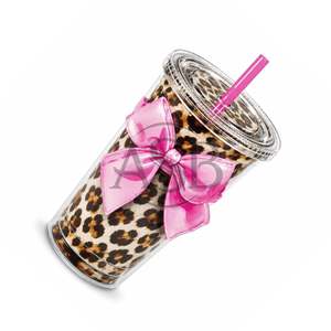 Palette d'extensions de cils en acrylique Leopard Bow Coffee Shake Ice Tea, durable, avec impression de logo personnalisée - Product Image 3