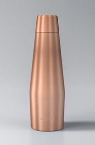 Mejora tu hidratación diaria con una botella de agua de cobre reutilizable, un recipiente para bebidas de metal ecológico diseñado para una vida más saludable e inteligente. - Product Image 3