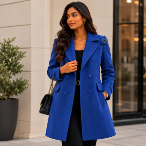 Blazer en coton et polyester brodé Delta Sigma Sorors pour femme, manteau de sororité, vêtement d'extérieur de la régalia maçonnique héritage - Product Image 2