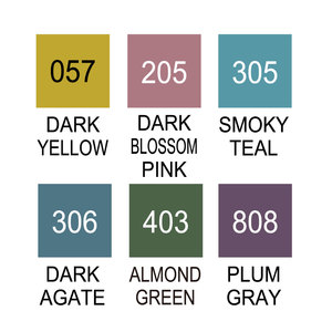 [ME]KURETAKE ZIG Clean Color Real Blush Smoky Colors (RB-6000AT/6VF) Stylo plume, stylo pinceau, stylo manga - Product Image 3
