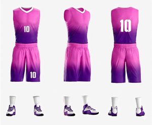Ensemble de maillot de basketball pour homme, imprimé par transfert thermique, débardeur sans manches et short, anti-humidité, tenue de sport intégrale - Product Image 4