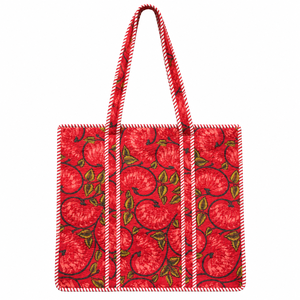 Le Souvenirs Sac fourre-tout à bandoulière pour femme, style bohème vintage indien, mode hiver-été, en toile personnalisée, imprimée au bloc et matelassée, avec fermeture éclair - Product Image 1