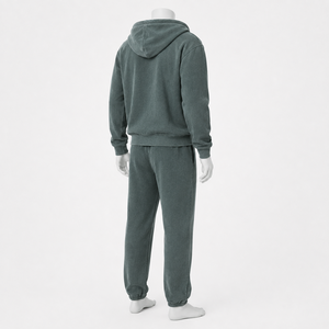 Chándal para hombre con lavado ácido, acabado artístico desgastado, construcción cómoda y estilo moderno para ocio y viajes. - Product Image 4