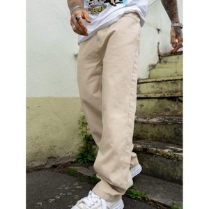 Jean en denim beige vintage taille haute coupe droite style rétro, jambe large, écologique, respirant, délavé, mode automne, taille 26-40 - Product Image 5