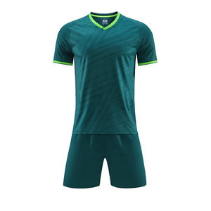 Conjunto de Camiseta de Fútbol Negra y Verde, Uniforme Completo Local y Visitante, Ropa Deportiva Juvenil de Fútbol Italiano - Product Image 5