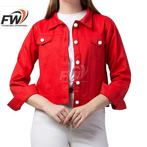 Chaqueta vaquera de mezclilla con efecto desgastado de estilo europeo americano, nueva, vintage, de longitud media, para mujer, otoño-invierno, de manga larga, informal, con solapa. - Product Image 1