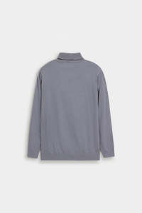 Pull col roulé uni pour homme – Confortable, léger, style décontracté hiver, couleur unie, tricot élégant - Product Image 2