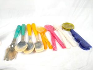 Cucharas para Ensalada Ecológicas de Resina, Cuchara Desechable de la Mejor Calidad, Uso Doméstico y en la Cocina, Pulido Espejo, Fiestas, Eventos, Apto para Lavavajillas - Product Image 2