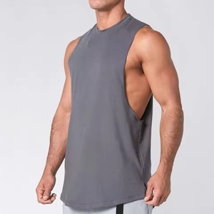 Men Gym <b>Stringer</b> Tank Top Deep Cut Sleeveless Bodybuilding Workout Shirt Athletic Training <b>Vest</b> Custom Wholesale - Product Image 6