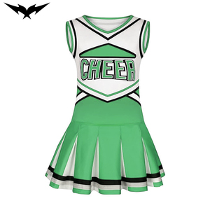 Beautiful Cheerleading Uniforms Cropped <b>Top</b> Sleeveless and <b>Rhinestones</b> High Quality Fabric Cheer Dance Uniform - Product Image 1
