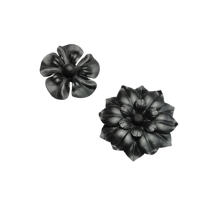 Componentes de Puerta para Cercas de Jardín al por Mayor: Hojas de Hierro Fundido con Diseño Floral Clásico Europeo, Soldables, con Acabado en Polvo Natural - Product Image 3