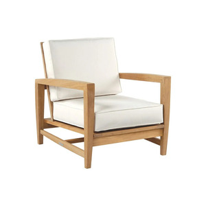 <b>Outdoor</b> Teak Solid Wood Garden Set Modern Waterproof UV Resistant 4 Seater <b>Sofa</b> for Hotel Courtyard Dining - Product Image 3