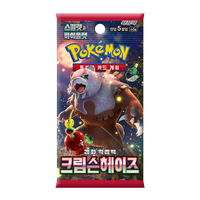 Boîte de rappel Pokémon Crimson Haze Expansion, jeu de cartes à collectionner imprimé en couleur, cartes en papier de collection d'anime coréen pour 2 joueurs