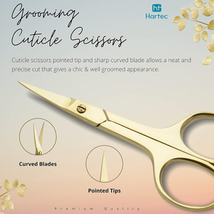 Trendy Precision Gold Nail <b>Trimmer</b>, Stainless Steel Cuticle And Nail Scissors For Professional Manicure & Pedicure Beauty Care - Product Image 5