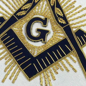 Delantales Masónicos Personalizables de los Caballeros Templarios, Negros y Blancos, Bordados a Mano, Tela de Lona de Alta Calidad, Regalia, Marca Personalizada OEM/ODM - Product Image 6