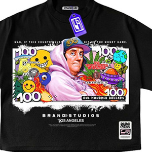 เสื้อยืดคอกลมแขนสั้นสีดำสำหรับผู้ชาย ผ้าเจอร์ซีย์คอตตอน 100% พิมพ์ลายสกรีน ทรงปกติ เป็นมิตรกับสิ่งแวดล้อม - Product Image 5