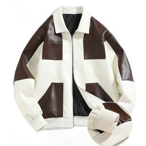 High Quality Best Supplier <b>Men</b> Leather <b>Jacket</b> In Different Sizes Winter Leather <b>Jacket</b> For <b>Men</b> OEM Plus Size PU Leather <b>Jacket</b> - Product Image 1