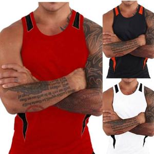 Vente en gros 100% coton Gym débardeur hommes Fitness course Singlet gilet Muscle Fit Stringer plaine en vrac pas cher impression Stringer gilet - Product Image 5