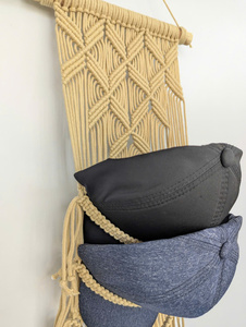 Hot Sale Bohemian Farmhouse Boho Macrame Hat Organizer Hanger for <b>Wall</b> Display, Clothing Neatening Home <b>Decor</b> - Product Image 4