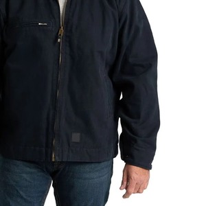 Chaqueta de Lona para Hombre con Cierre Frontal, Cuello Camisero, Casual, Resistente al Viento, Corte Regular, de Algodón - Product Image 5