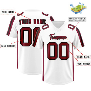 New Custom Sublimation American Football Jersey Athletic Sportswear Breathable <b>Mesh</b> Fabric Performance Short <b>Shirt</b> Comfortable - Product Image 6