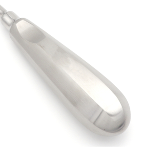 Elevador de punta Bernard Root, angulado mesial, 4 mm, 15.5 cm, con mango hueco, para extracción dental y syndesmotomía, instrumento quirúrgico - Product Image 3