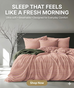 Juego de Sábanas y Fundas de Almohada Modernas Tamaño Twin, Diseño Floral, Algodón Lavado, 4 Piezas, Ropa de Cama para Toda Temporada - Product Image 3