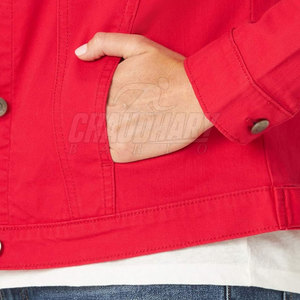 Veste en jean pour femme avec logo personnalisé, vente en gros, respirante, en stock - Product Image 5