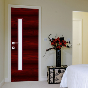 Porte de salle de bain en PVC de qualité supérieure, étanche, résistante au feu, design moderne, pour cuisine, chambre, salle de bain, salon - Product Image 1