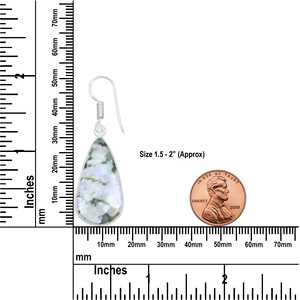 Boucles d'oreilles pendantes élégantes et luxueuses en argent sterling 925 plaqué jade vert naturel, accessoires féminins pour cadeau de fête - Product Image 3