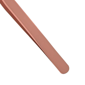 Pince à épiler professionnelle en acier inoxydable pour extensions de cils, pince à cils en forme de L pour extensions de cils classiques et volumineuses, logo personnalisé OEM - Product Image 4