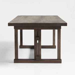 Elegante Mesa de Comedor Rectangular de Madera de Teca Sólida, Diseño Moderno, Impermeable, Ecológica, Hecha a Mano, Duradera para Uso en Interiores/Exteriores - Product Image 3