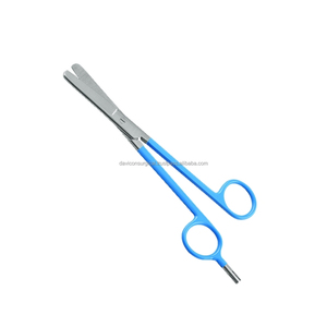 Ciseaux électrochirurgicaux monopôlaire avec connecteur anglais en acier inoxydable - Product Image 1