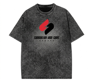 T-shirt Unisexe Personnalisé Imprimé Délavé à l'Acide, Coupe Oversize en Coton Anti-boulochage, Col Rond Vintage, Manches Courtes, Style Streetwear, Vente en Gros OEM - Product Image 2