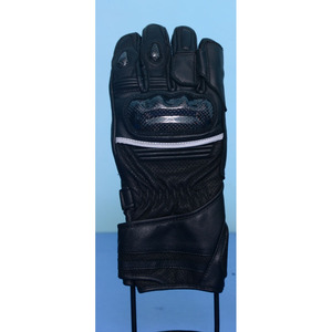 Guantes de Motocicleta de Invierno de Cuero Negro Personalizados con Agarre para las Manos y Protección para los Nudillos y los Dedos para Ciclismo al Aire Libre - Product Image 5