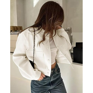 Custom Embroidered Varsity Jacket Women Streetwear Letterman Coat Manufacturer USA - Product Image 2